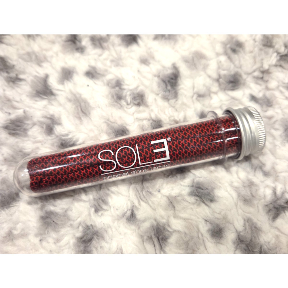 Sole Original Shoe Laces Red Black